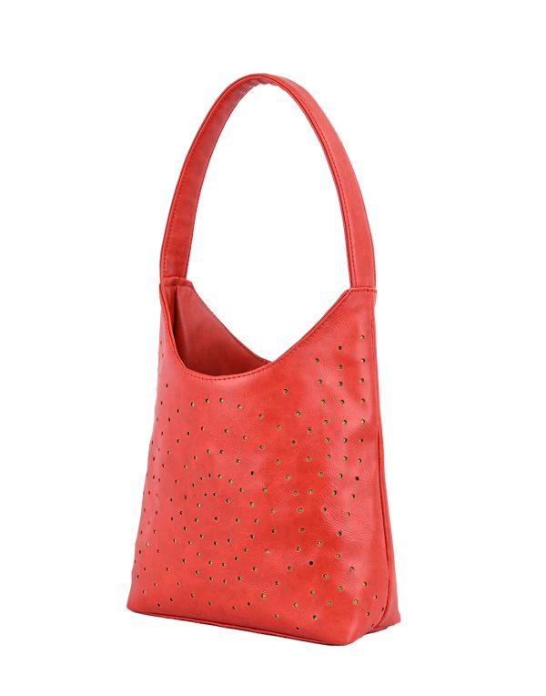 Red color Trendy and Stylish Handbag for Girls - Image 2