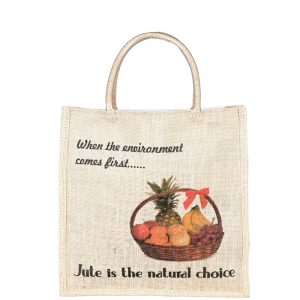 Natural Handmade White Jute Bag