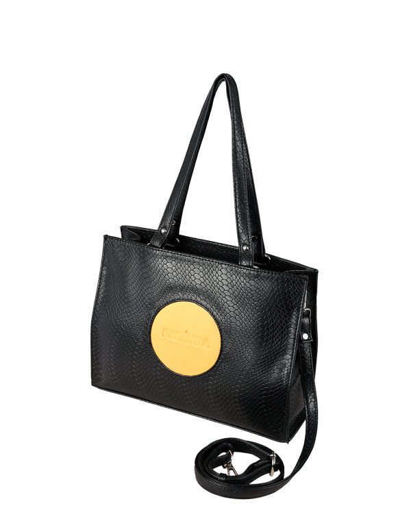 Black Office Bag for Women | Stylish Medium Size - Image 2