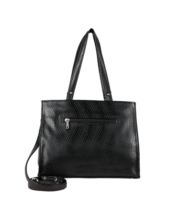 Black Office Bag for Women | Stylish Medium Size - Image 3